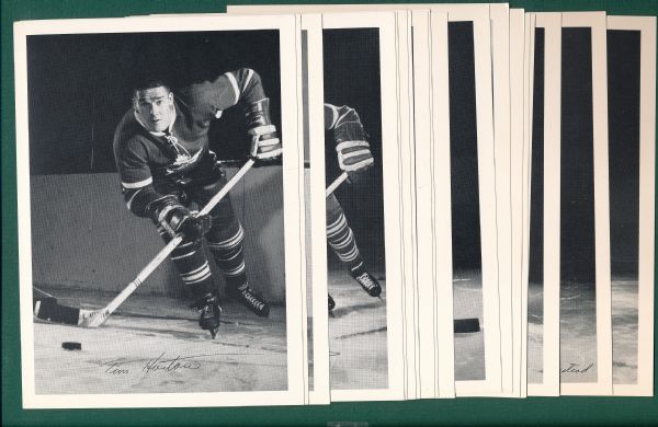 1960 York Peanut Butter Canadiens & Maple Leafs Team Photos W/ Beliveau, Signed
