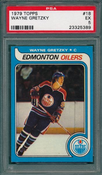 1979 Topps #18 Wayne Gretzky PSA 5 *Rookie*