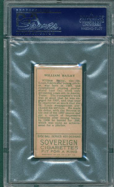 1911 T205 Bailey Sovereign Cigarettes PSA 4 (MC)