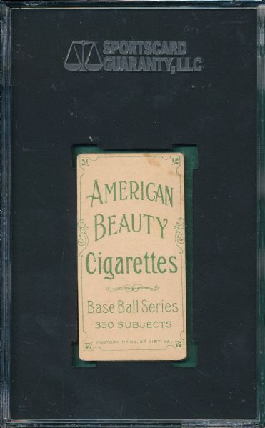 1909-1911 T206 Maddox American Beauty Cigarettes SGC 30