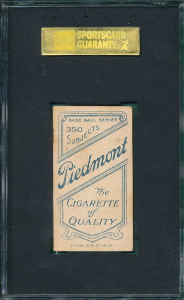1909-1911 T206 Hall Piedmont Cigarettes SGC 50