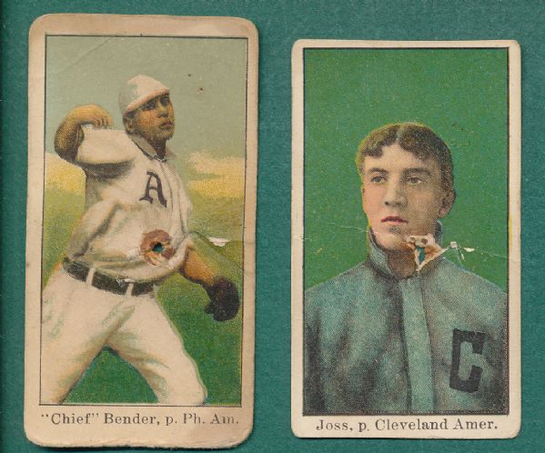 1909-11 E90-1 Bender & Joss, American Caramel Lot of (2)