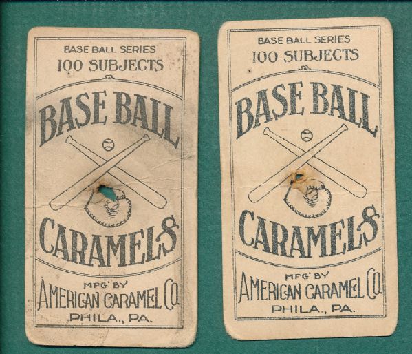 1909-11 E90-1 American Caramel Lot of (11) W/ Eddie Collins