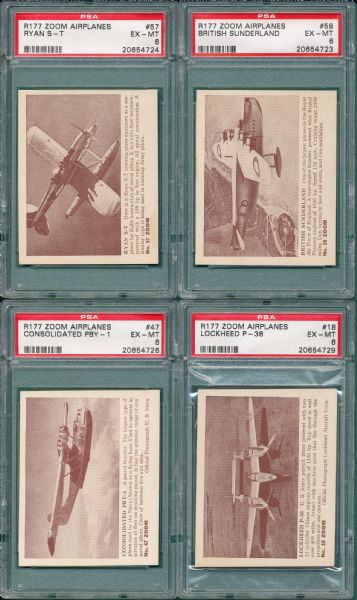 1940s R177 Zoom Airplanes Lot of (35) PSA