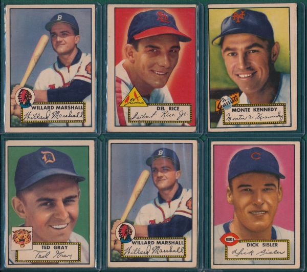 1952-53 Topps Lot of (14) W/ Gray