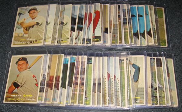 1957 Topps Lot of (102) W/ Red Sox Team Card