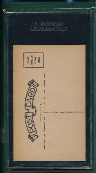 1948-52 Exhibit Football Mutoscope Postcard Back George Taliaferro SGC 40