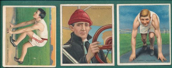 1910 C52 Champion Athletes and Prizefighters Lot of (3)