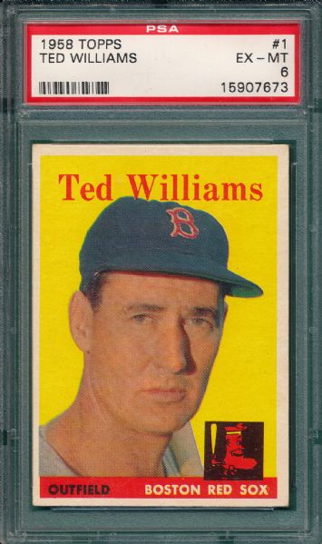 1958 Topps #1 Ted Williams PSA 6