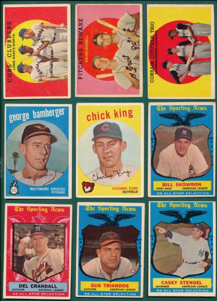 1959 Topps Lot of (81) W/ Clemente