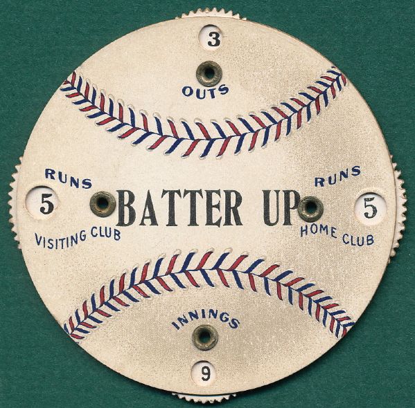 1930s Worch Cigar Envelope & Batter Up, Game Counter, Lot of (2)