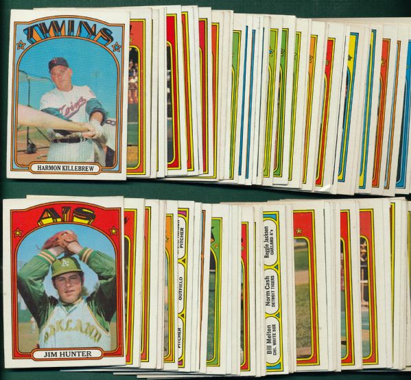 1972 Topps Lot of (90) W/ Mays & Aaron