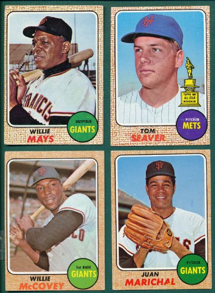 1968 Topps Lot of (87) W/ Mays