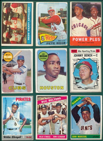1960-80 Topps Lot of (276) Leader Cards W/ Mays, Aaron, Clemente, (50) HOFers Total