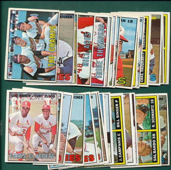 1967 Topps Lot of (46) W/ Mantle, Kaline and (15) other HOFers