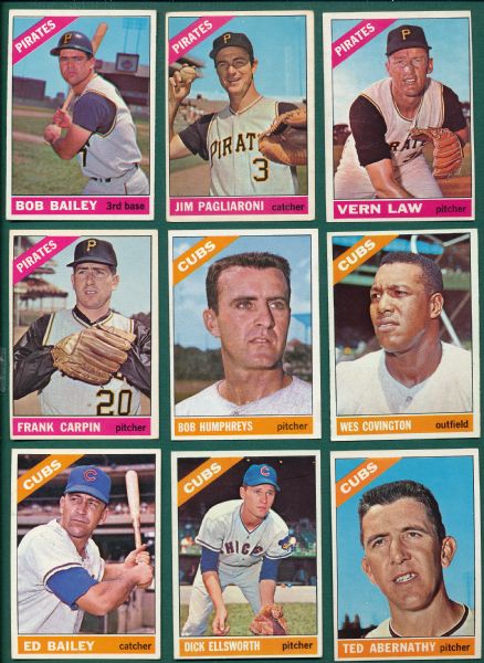 1966 Topps Lot of (24) W/ Hunter,  Stargell and (10) other HOFers