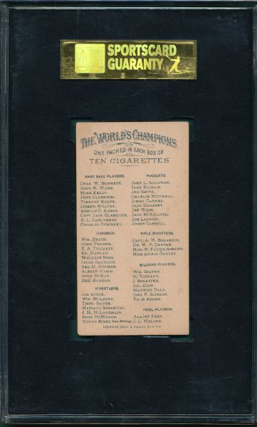 1887 N28 Adrian Cap Anson Allen & Ginter Cigarettes SGC 80