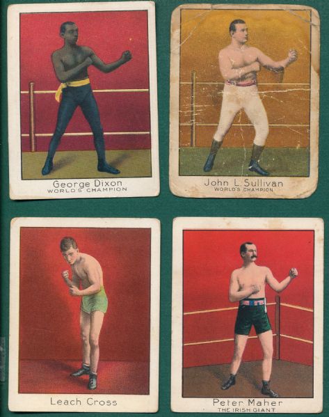 1910 T220 Champions Boxers W/ John L. Sullivan (21) Card Lot, Mecca Cigarettes
