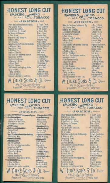 1890 N118 W. Duke Sons & Co., Jokes (9) Card Lot