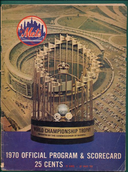 1955 MLB Schedule Plus 1969 & 70 NY Mets Year Books