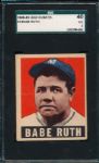1948-49 Leaf #3 Babe Ruth SGC 40