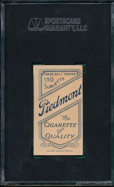 1909-1911 T206 Griffith, Port, Piedmont Cigarettes SGC 50