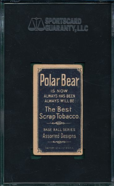 1909-1911 T206 Seymour, Throwing, Polar Bear Tobacco SGC 45