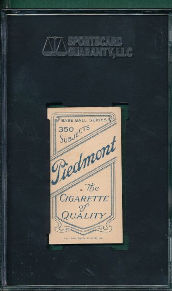 1909-1911 T206 Blackburne Piedmont Cigarettes SGC 70