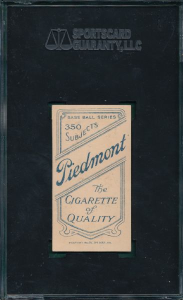 1909-1911 T206 Randall Piedmont Cigarettes SGC 80