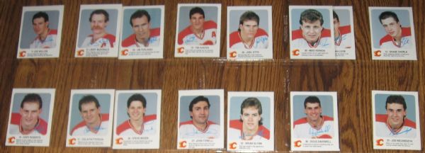 1984-85 Red Rooster Hockey Edmonton Oilers & Calgary Flames Complete Sets W/ (4) Gretzkys
