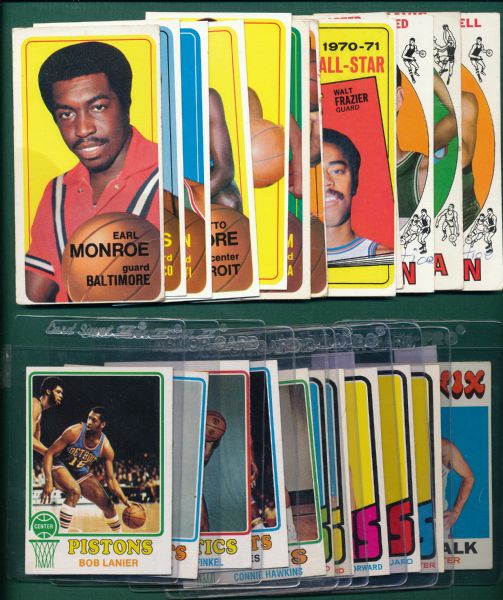 1969-77 Basketball Grab Bag Lot of (38) W/ Robertson