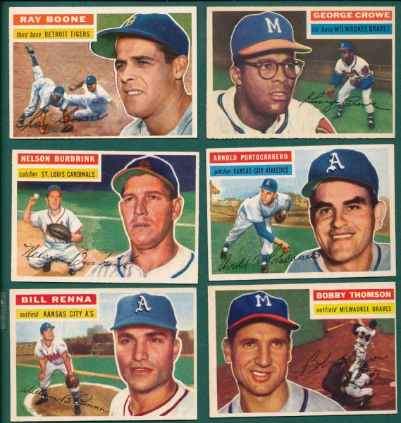 1956 Topps Lot of (35) W/ Hodges