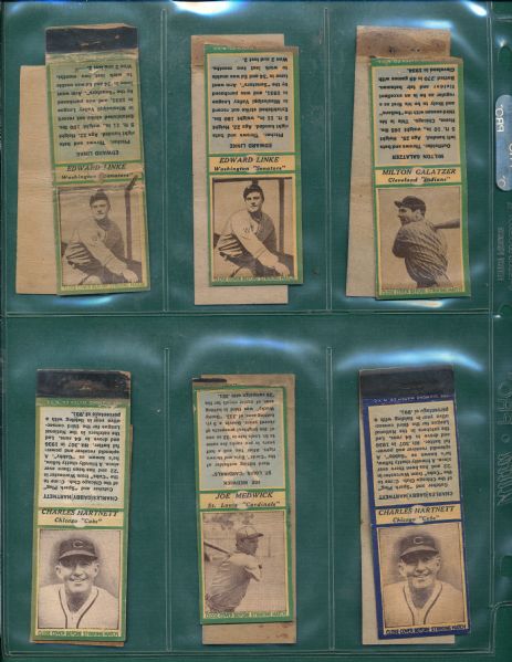 1934-36 Diamond Match Books Lot of (52) W/ Klein, Hartnett, & Hack Wilson