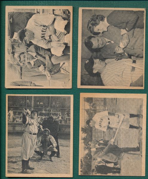 1948 Swell Bubble Gum The Babe Ruth Story Complete Set