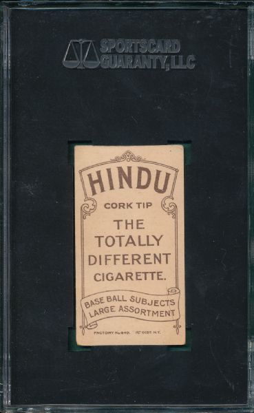 1909-1911 T206 Spade Hindu Cigarettes SGC 30