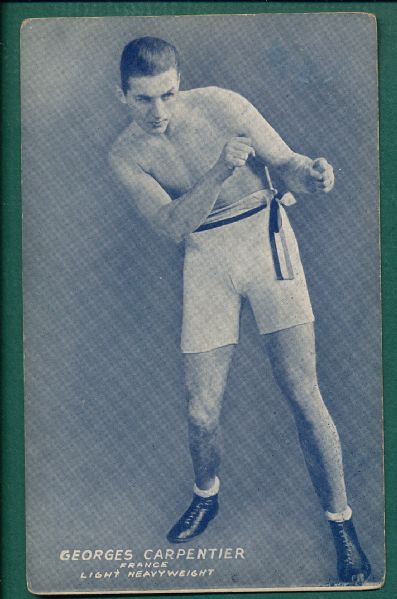 1920s Exhibits Boxing Scarcities W/ Tunney (7) Card Lot