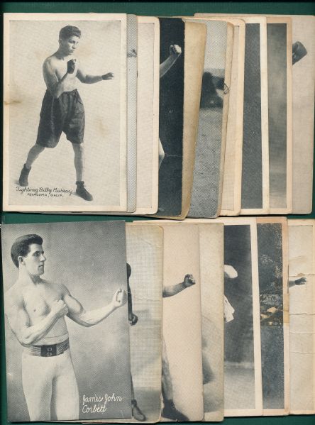 1921 Exhibits Boxing (22) Card Lot W/ Jeanette