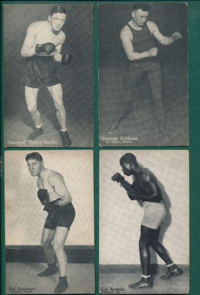 1925-27 Exhibits Boxing (39) Card Lot W/ Martin