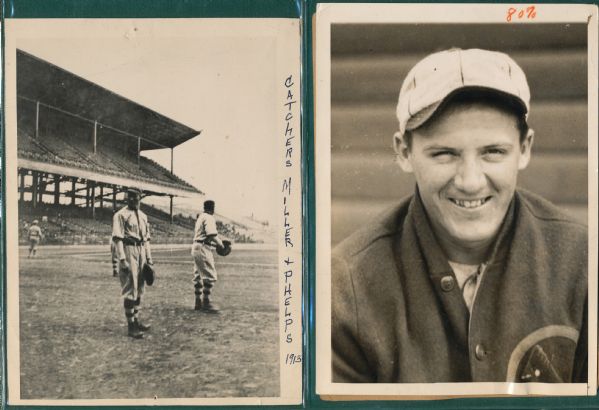 1913 Photo of Miller & Phelps & 1934 AP Photo of Joe Medwick