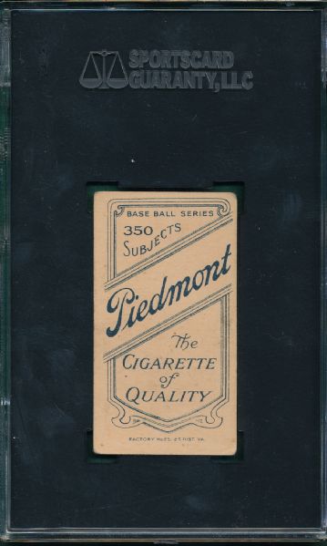 1909-1911 T206 Perring Piedmont Cigarettes SGC 55