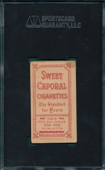 1909-1911 T206 Griffith, Batting Sweet Caporal Cigarettes SGC 45