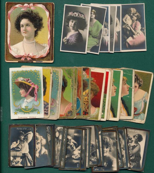 1880s - 1920s Actresses/Ladies, W/ Duke & Yum Yum,  Lot of (97)