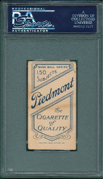 1909-1911 T206 Young, Cy, Bare Hand Piedmont Cigarettes PSA 3