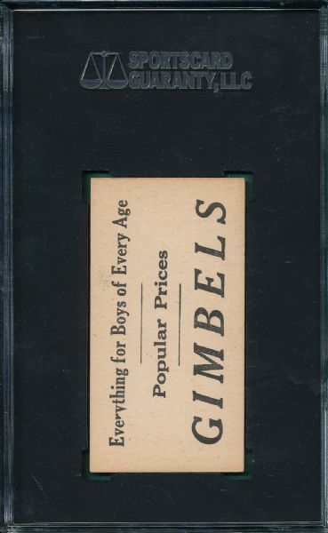 1916 M101-4 Gimbels #49 Charles Dooin SGC 86 *Only One Graded* *Highest SGC Gimbels*