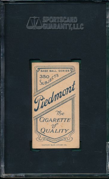 1909-1911 T206 Barry Piedmont Cigarettes SGC 55
