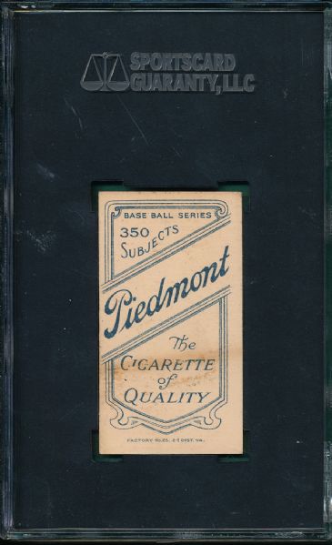 1909-1911 T206 McElveen Piedmont Cigarettes SGC 50