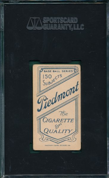 1909-1911 T206 Clarke Piedmont Cigarettes SGC 50