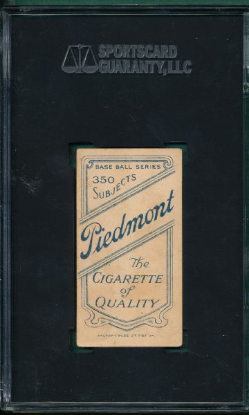 1909-1911 T206 Shannon Piedmont Cigarettes SGC 45