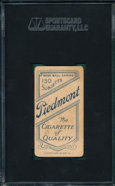 1909-1911 T206 Alperman Piedmont Cigarettes SGC 40