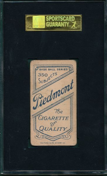 1909-1911 T206 Hinchman Piedmont Cigarettes SGC 40